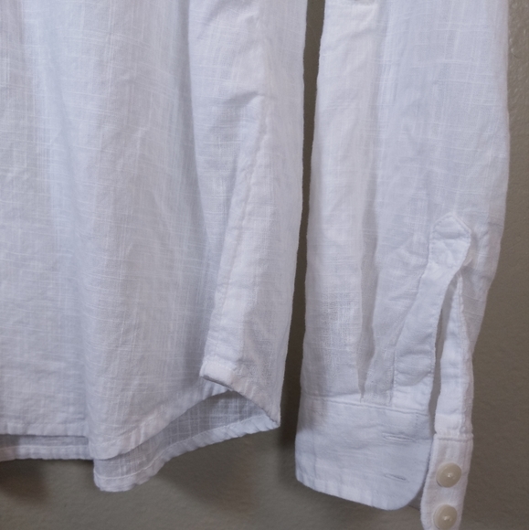 Aventura Organic Cotton Sheer Button Up Top - Women's Size Medium - Picture 8 of 9